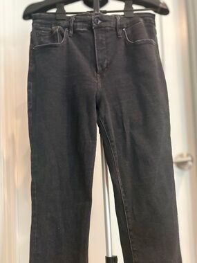 Cotton denim jeans, Good American, straight-leg style